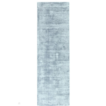 Blade Modern Plain Distressed Tonal Metallic Shimmer Hand-Woven Soft Textured Tip Sheared Loop Pile Silky Viscose Flatweave Airforce Blue Runner-Asiatic Carpets-Rug Love - The Most Loved Rug Store